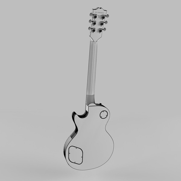 3d model guitar gibson les paul - Gibson Les Paul by mifody